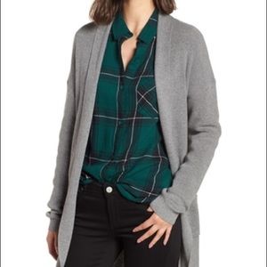 B.P. Stitch Curve Hem Cardigan